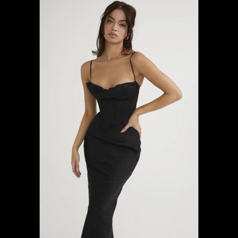 House of CB Black corset Dress Charmaine